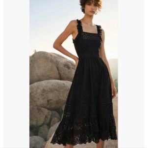 ULLA JOHNSON WILLOW EMBROIDERED DRESS